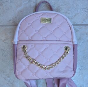 Luv Betsey by Betsey Johnson  Quilted Backpack with Gold Chain